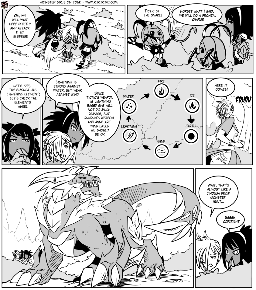 Monster girls on tour - Episode 96, Page 1: Page 096